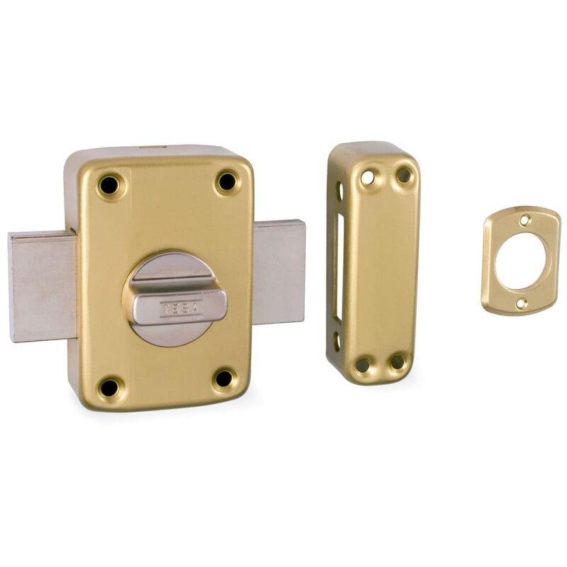 Tesa Lock R.2110 Te-4C Argent - Serrure superposée pour portes tesa 2100 TE-4E