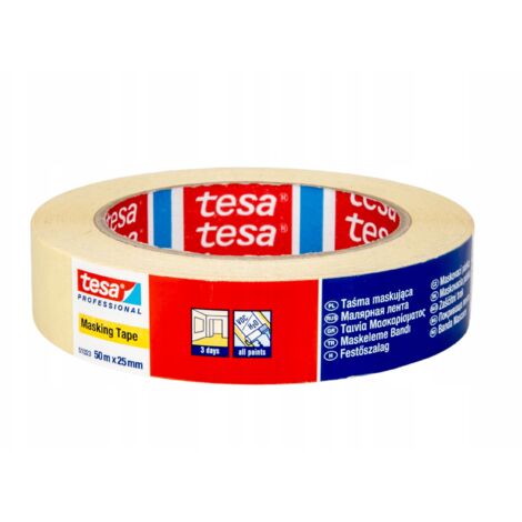 Tesa 3 Tage Abdeckband 50m x 25mm