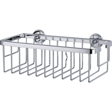 tesa 40201-00000-00 ALUXX Duschkorb  Klebstoff  Chrom (glänzend)