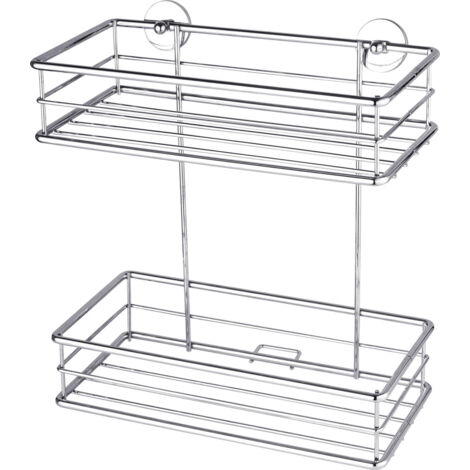 tesa 40212-00000-00 baath Plus Duschkorb  Klebstoff  Silber