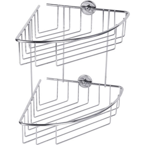 tesa 40215-00000-00 baath Plus Eckduschkorb  Klebstoff  Chrom (glänzend)