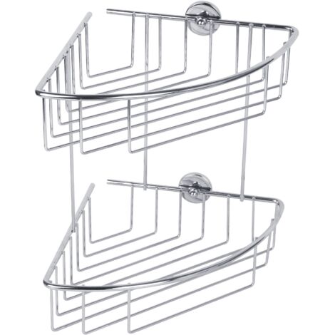 tesa 40215-00000-00 baath Plus Panier de douche d'angle colle chrome (brillant) Q155222