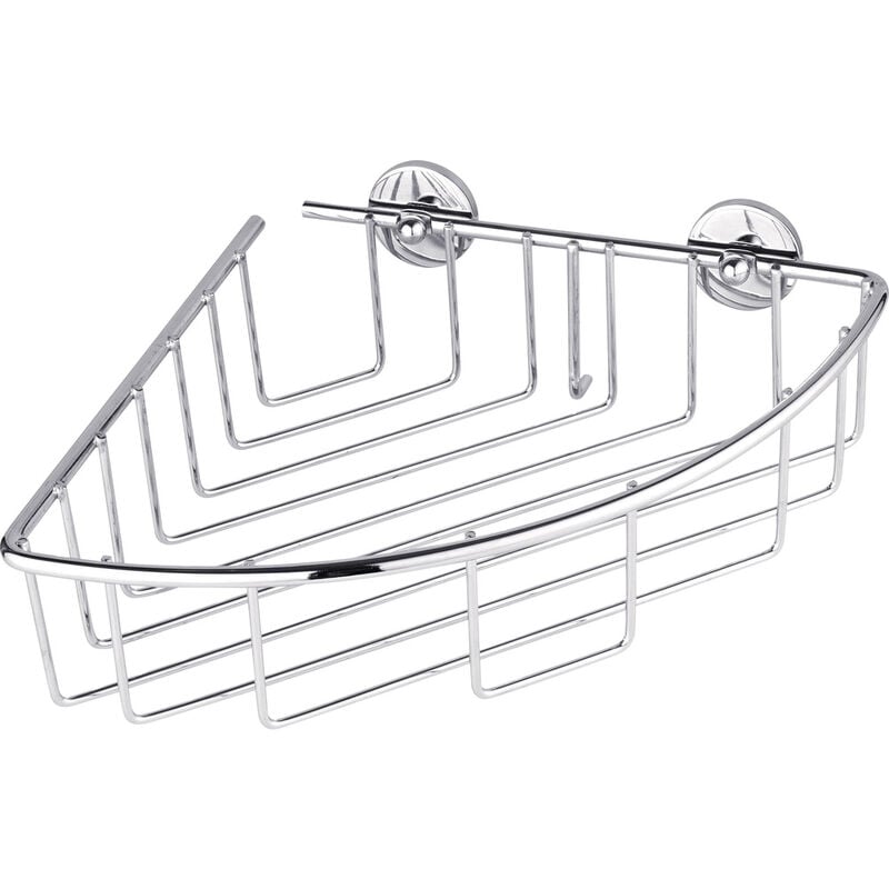 Tesa - 40216-00000-00 baath Plus Eckduschkorb Klebstoff Chrom (glänzend)