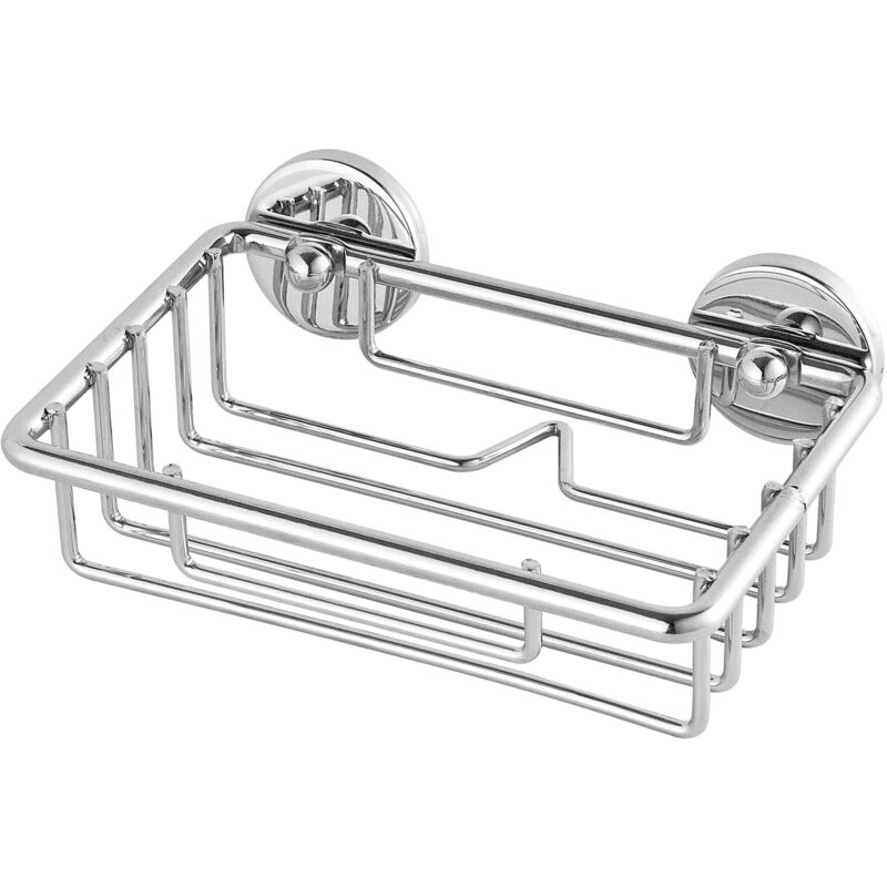 Baath Plus porte-savon douche, chromé, avec solution adhésive, 50 mm x 135 mm x 95 mm 40220-00000-00 argent - Tesa