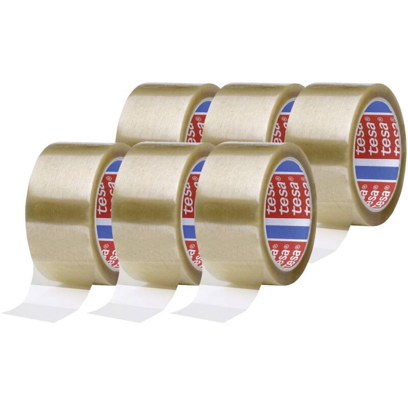 Image of Tesa - pack pp 4195 04195-00000-04 Nastro da imballo pack ® 4195 Trasparente (l x l) 66 m x 50 mm 6 pz.