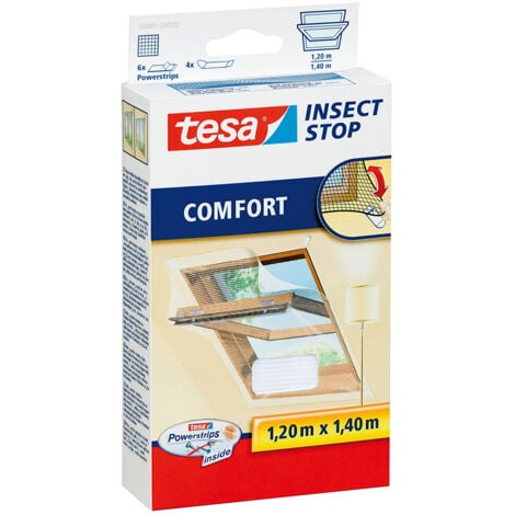 TESA 55881 rosso zanzariera Finestra Bianco