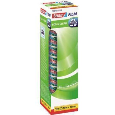 tesa 57070-00000-01 Film adhésif Eco & Clear transparent (L x l) 10 m x 15 mm 10 pc(s) Q152792
