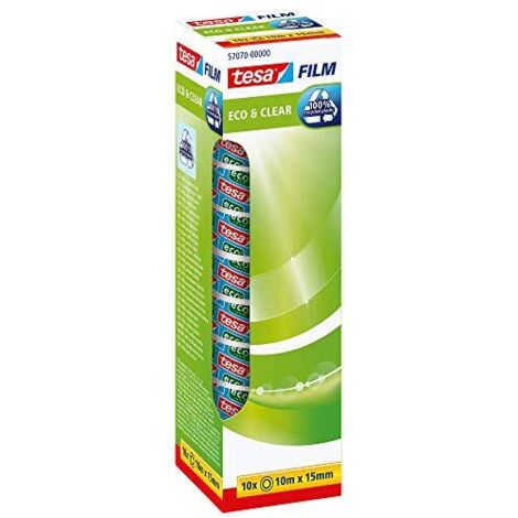 tesa 57070-00000-01 Pellicola adesiva Eco & Clear Trasparente (L x L) 10 m x 15 mm 10 pz.