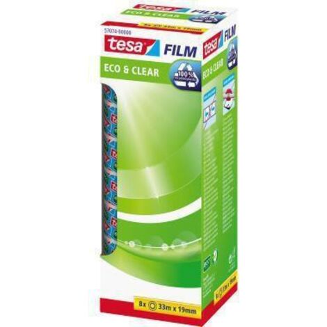 tesa 57074-00000-01 tesafilm Eco & Clear transparent (L x l) 33 m x 19 mm 8 pc(s) W680801