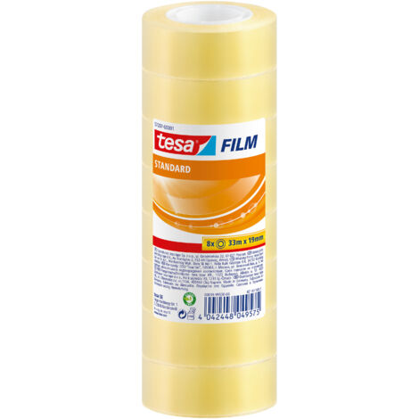 tesa  57207-00001-01 tesafilm Standard Transparent (L x B) 33 m x 19 mm 8 St.