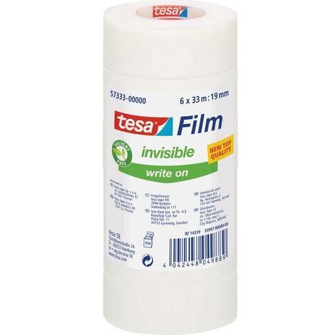 tesa 57333-00000-03 tesafilm Invisible mat (L x l) 33 m x 19 mm 6 pc(s) W680161