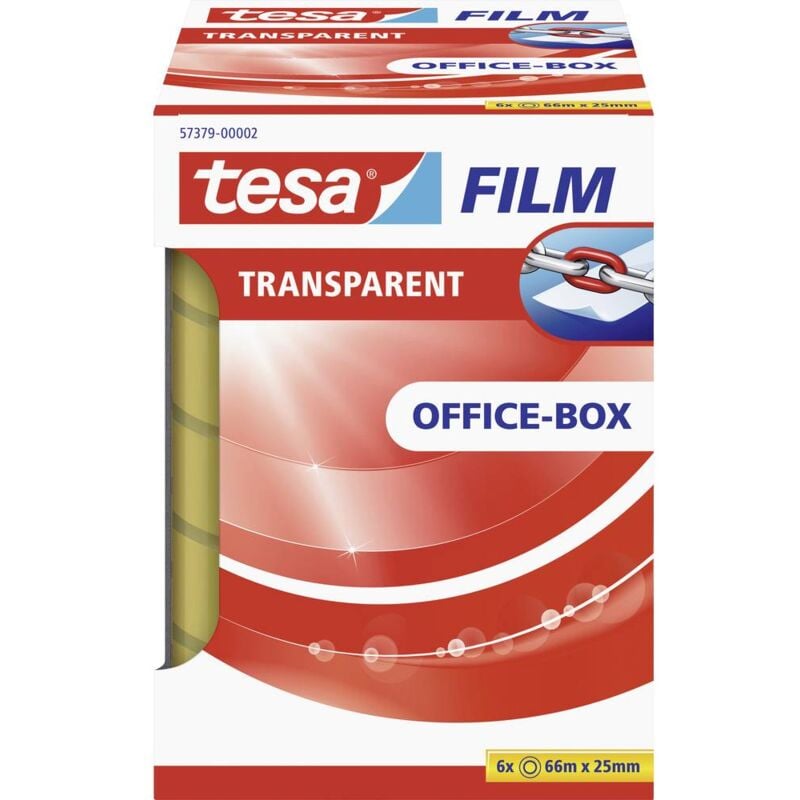 Image of tesa OFFICE-BOX 57379-00002-01 Nastro adesivo tesafilm Trasparente (L x L) 66 m x 25 mm 6 pz.