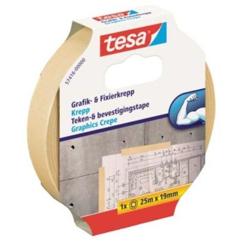 tesa  57416-00000-02 Kreppband   (L x B) 25 m x 19 mm 1 St.