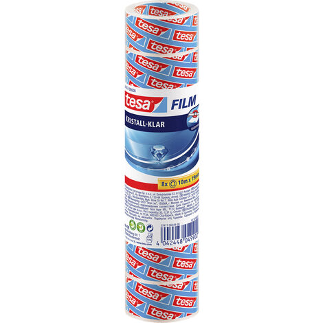 tesa  57417-00000-02 Klebefilm kristall-klar Transparent (L x B) 10 m x 19 mm 8 St.