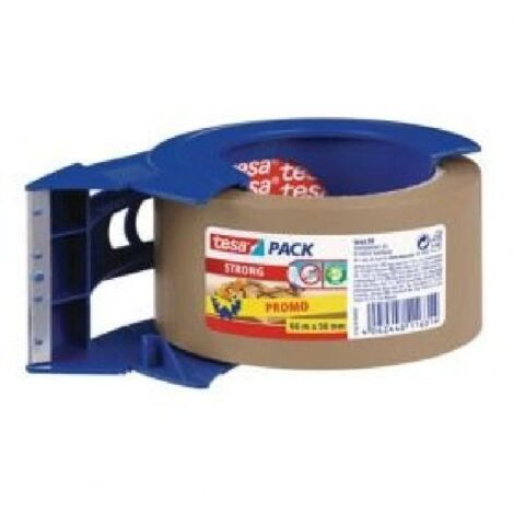 TESA 57424-00003 Dispensador 5742400003 Cinta con Tesapack Manual para el Cierre de Cajas de cartón/Paquetes, Transparente