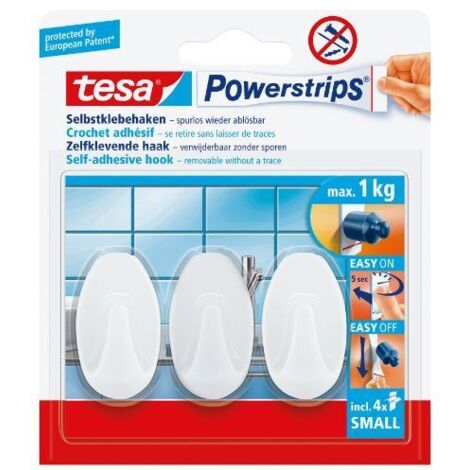 Tesa 57533-00104-00 Powerstrips 3 ínfimo ganchos ovalados