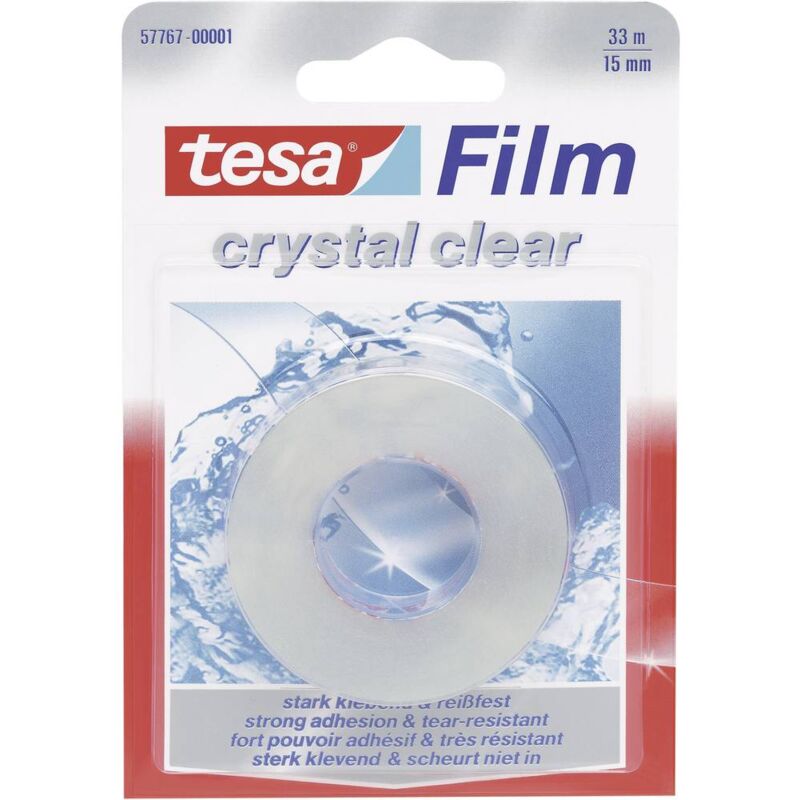 Image of 57767-00001-01 Nastro adesivo film Cristallino Trasparente (l x l) 33 m x 15 mm 1 pz. - Tesa