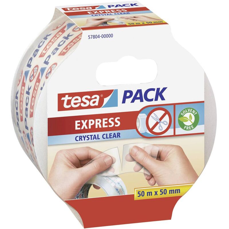 Image of Tesa - express 57804-00000-01 Nastro da imballo pack® Trasparente (l x l) 50 m x 50 mm 1 pz.