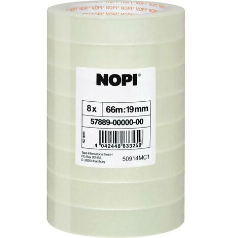 tesa 57889-00000-00 Film adhésif transparent (L x l) 66 m x 19 mm 8 pc(s)