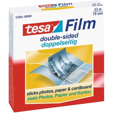 tesa 57954-00000-01 Ruban adhésif double-face transparent (L x l) 33 m x 19 mm 1 pc(s) Q155652