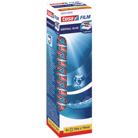 tesa 58245-00000-01 tesafilm kristall-klar Transparent (L x B) 10 m x 19 mm 8 St.