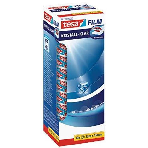 tesa 58259-00000-00 Nastro adesivo tesafilm Cristallino Trasparente (L x L) 33 m x 15 mm 10 pz.