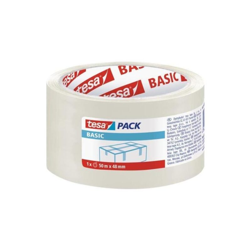 Tesa - 58572-00000-00 Ruban Adhésif Transparent Polypropylène (Pp) 50 m