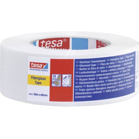 tesa 60101-00002-00 Nastro in tessuto tesa® Professional Bianco (L x L) 90 m x 48 mm 1 pz.