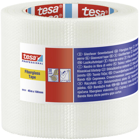 tesa  60101-00003-00 Gewebeklebeband tesa® Professional Weiß (L x B) 45 m x 10 cm 1 St.