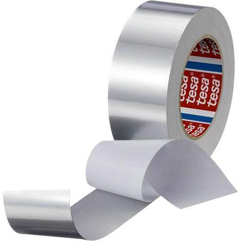Tesa 60632 Alu mit Liner, 50m x 50mm, silber-matt