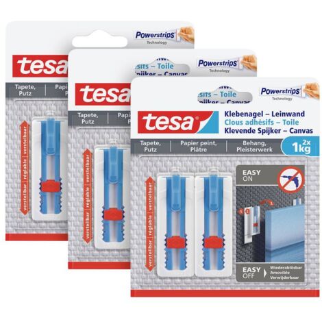 Tesa 77778 Chiodi adesivi bianchi per fissaggio interno