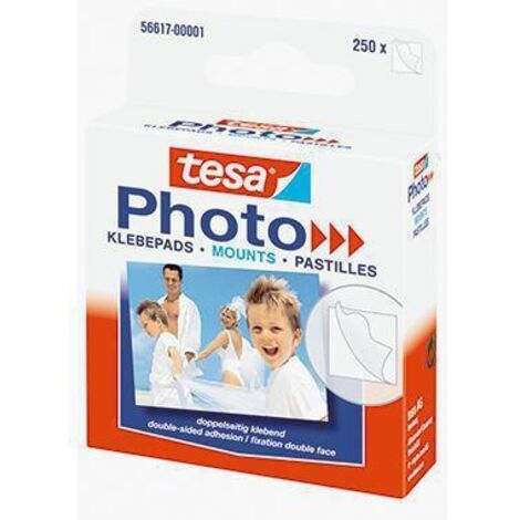 Tesa Adhésifs pastilles adhésives transparentes double face