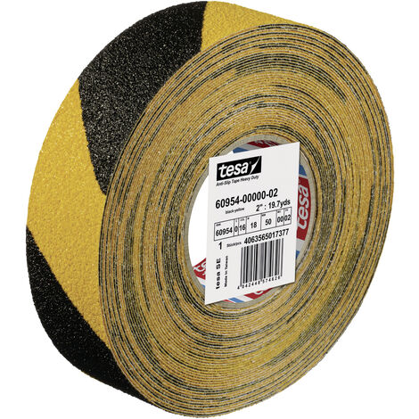 tesa ANTI-RUTSCH 60954-00000-02 Anti-Rutschband tesa® Schwarz/Gelb (L x B) 18 m x 50 mm 1 St.