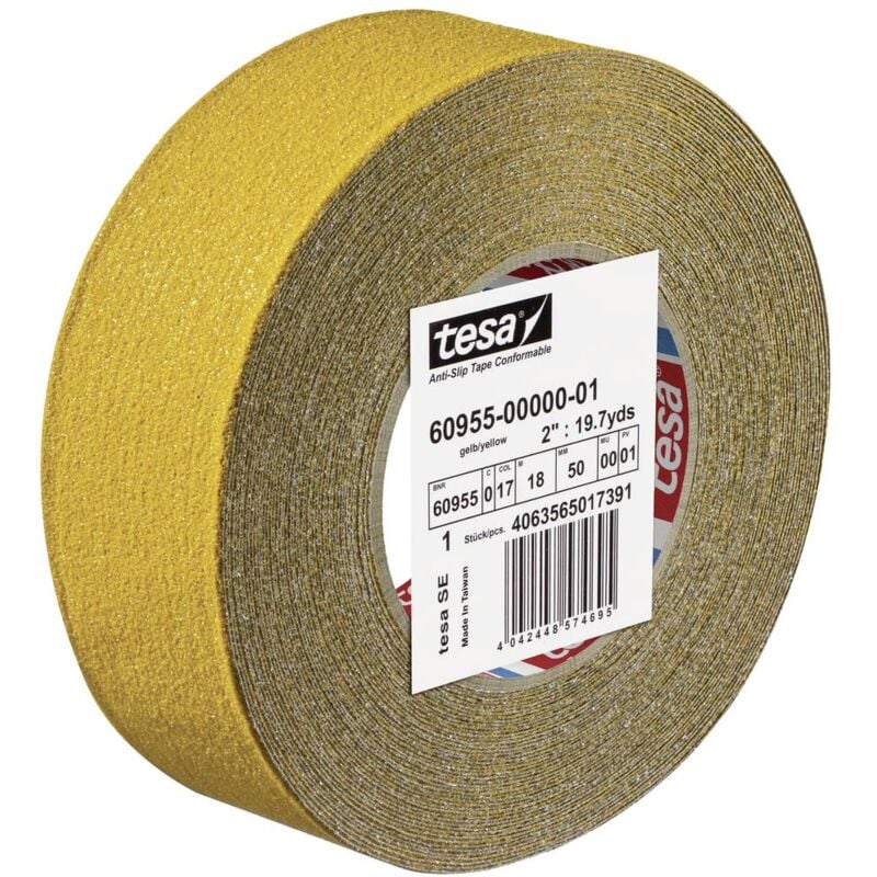 Anti-rutsch 60955-00000-01 Nastro antiscivolo ® Giallo (l x l) 18 m x 50 mm 1 pz. - Tesa