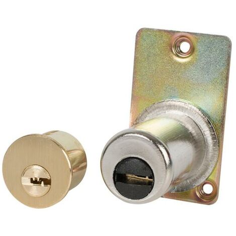 Tesa Assa Abloy 03010125 Tesa Security T6TS 40 Short Cam Round Cylinder, Multicolour