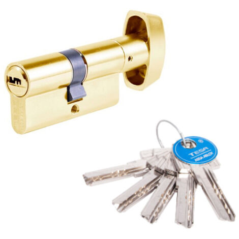 Tesa Assa Abloy - 3010153 - Cilindro de sicurezza (ottonato, 35 x 35 mm)