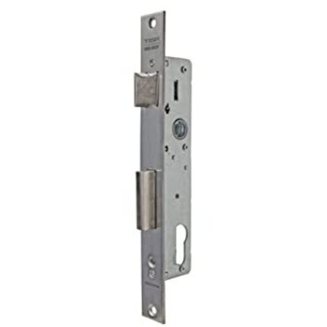 Tesa Assa Abloy 4210353NI Serratura a leva girevole a punto singolo per profili metallici, entrata in acciaio inossidabile 35 mm 2210
