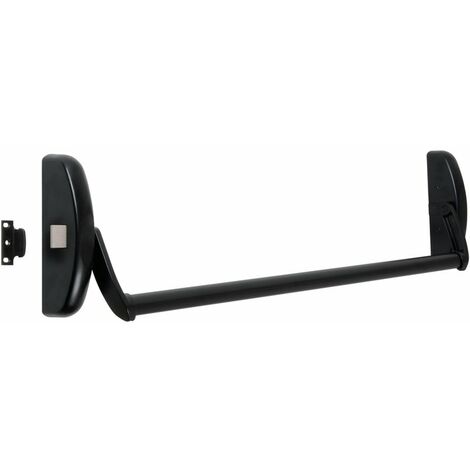 Tesa Assa Abloy – Serrure anti-panique universelle 1 point – Réversible pour portes d'entrée – Clé – Couleur noire – Sécurité d'urgence