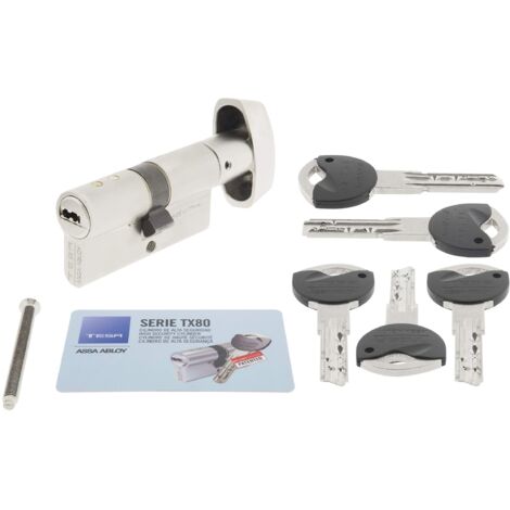 Tesa Assa Abloy TX8B3035N Te.2030/30BX35 LN TX80 SE5 E12, nichelato, 30 x 35 mm