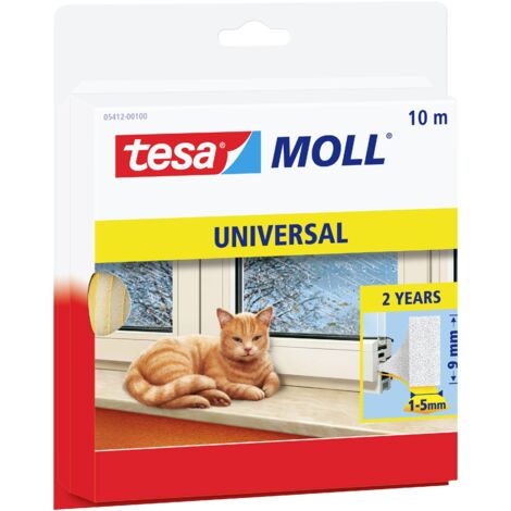 tesa Bande d'étanchéité mousse blanc 10 mètres 9 mm
