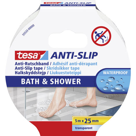 tesa BATH & SHOWER 55533-00000-11 Anti-Rutschband  Transparent (L x B) 5 m x 25 mm 1 St.