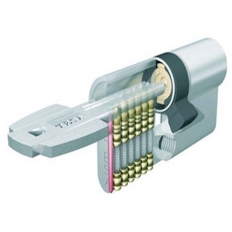 TESA BOMBILLO SEGURIDAD T60 30X30 LATON MED.CILINDRO 40X50 ACABADOS LATON