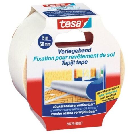 TESA cinta moquetas removible tesa 50mmx50m sin residuos , 0UNIDADES