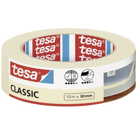 tesa Classic 52805-00000-03 Nastro di mascheratura per pittura Bianco (L x L) 50 m x 30 mm 1 pz.