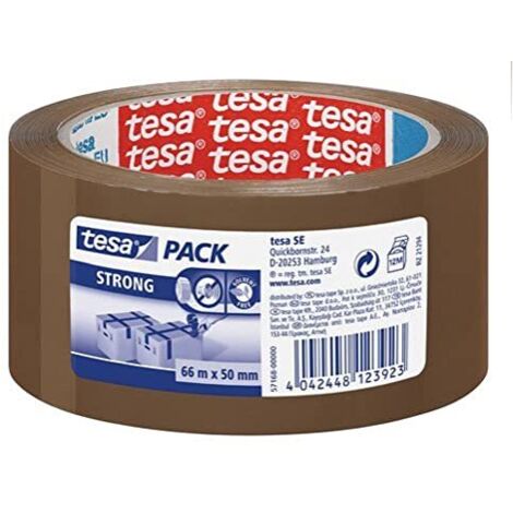 TESA Clear Strong 66 m Polipropilene Trasparente 1 pz