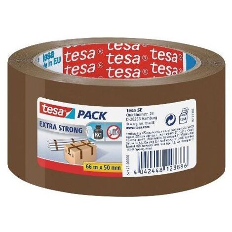 Tesa Confezione 6 Nastro Extrastrong Pvc 66x50 Marrone