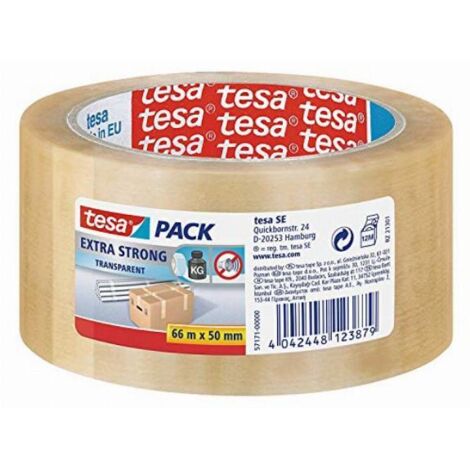 Tesa Confezione 6 Nastro Extrastrong Pvc 66x50 Trasparente