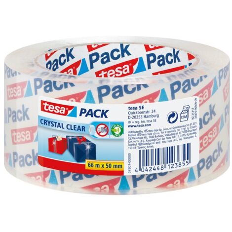 tesa Cristal Clear 57807 Nastro adesivo trasparente 50 mm x 66 m