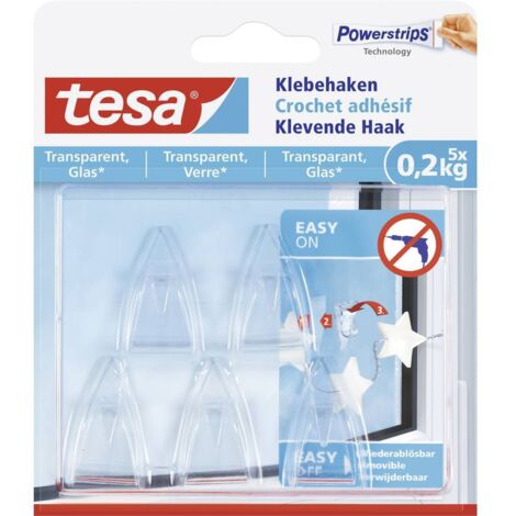 tesa Crochet adhésif tesa® transparent Contenu: 5 pc(s)