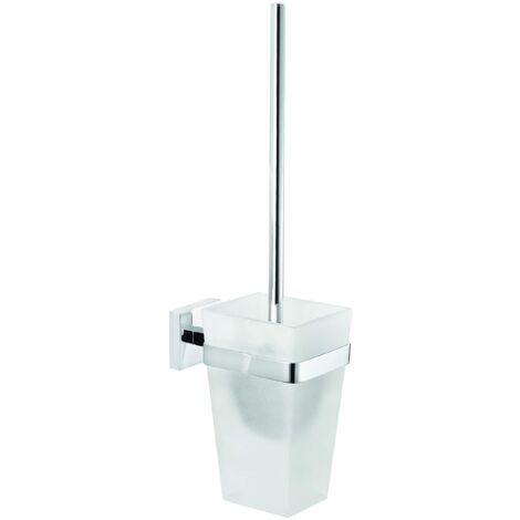 Tesa Deluxxe Porta Asciugamani, Autoadesivo, Cromato Lucido, Design Raffinato, Inox Assicurato, 50mm x 72mm x 450mm
